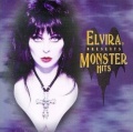 1994.09 various artists CD ELVIRA PRESENTS MONSTER HITS (US: Rhino Records / WEA 71778) - gold title lettering