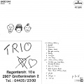 Rückseite der 1982.02 Trio 12" single Da da da ich lieb dich nicht du liebst mich nicht aha aha aha (DE: Mercury 6400 544 ..04)