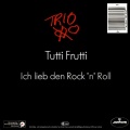Rückseite der 1984 Trio 7" single Tutti frutti (DE: Mercury 818 723-7) ohne Werbung