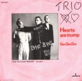 Rückseite der 1983.09 Trio 7" single Hearts are trump (DE: Mercury 814 418-7)