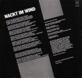 Rückseite der 1985.01 Band für Afrika 12" single Nackt im Wind (DE: CBS A 12-6060)