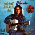 Vorderseite der 1983 Nicole en Trio 7" single Ich hab' dich doch lieb (NL: Jupiter / RCA AC-613529)